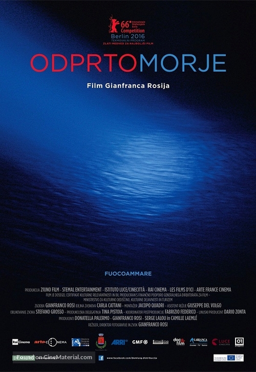 Fuocoammare - Slovenian Movie Poster