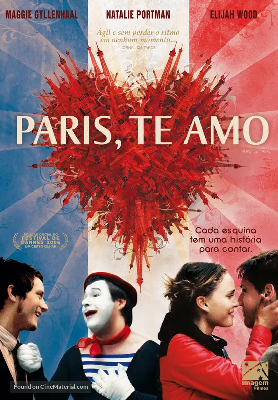 Paris Je T Aime 2006 Brazilian Movie Cover Paris Je T Aime 2006 Brazilian Movie Cover