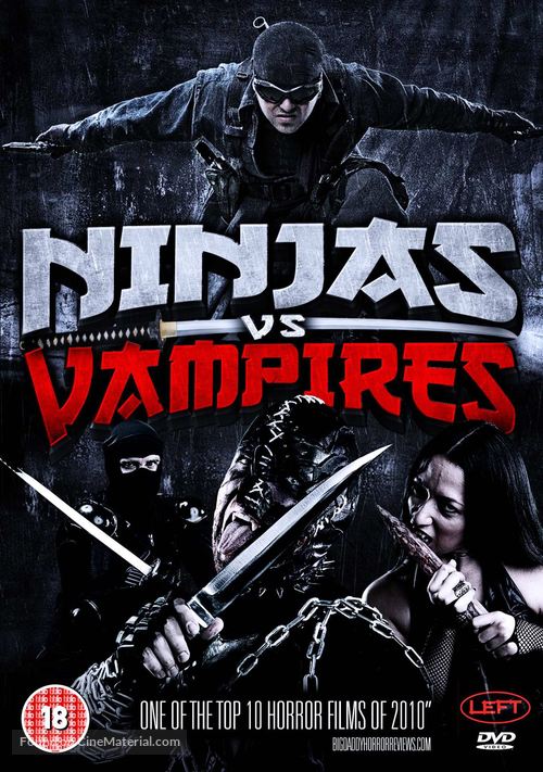 Ninjas vs. Vampires - British DVD movie cover