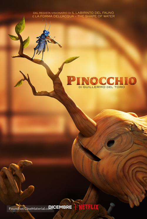 Guillermo del Toro&#039;s Pinocchio - Italian Movie Poster