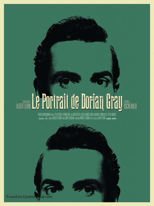 The Picture of Dorian Gray - French Re-release movie poster