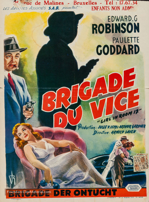 Vice Squad - Belgian Movie Poster