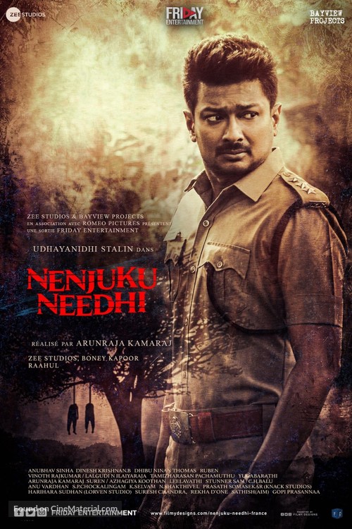 Nenjuku Needhi - French Movie Poster