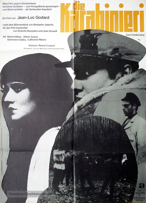Les Carabiniers - German Movie Poster
