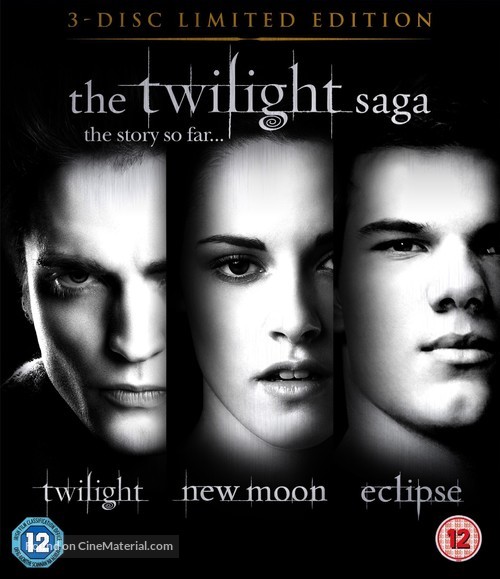 The Twilight Saga: New Moon - British Blu-Ray movie cover