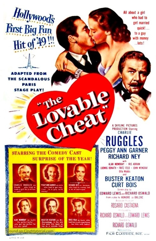 The Lovable Cheat - Movie Poster