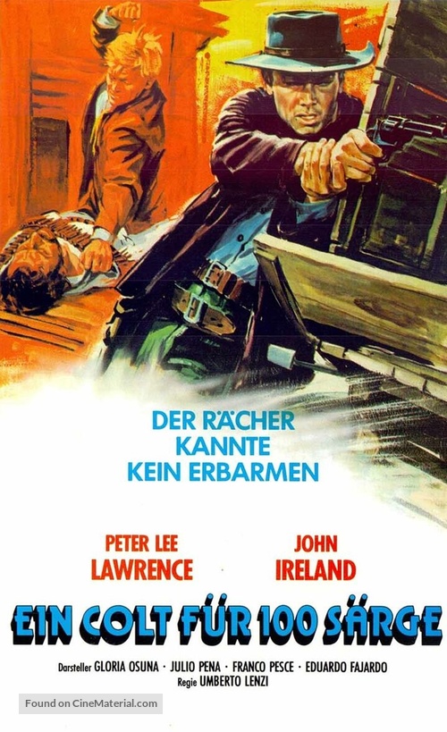 Una pistola per cento bare - German VHS movie cover