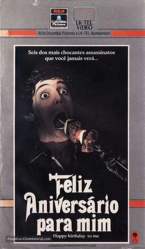 Happy Birthday to Me - Brazilian VHS movie cover