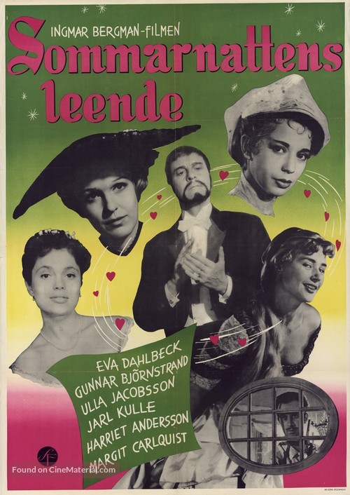 Sommarnattens leende - Swedish Movie Poster