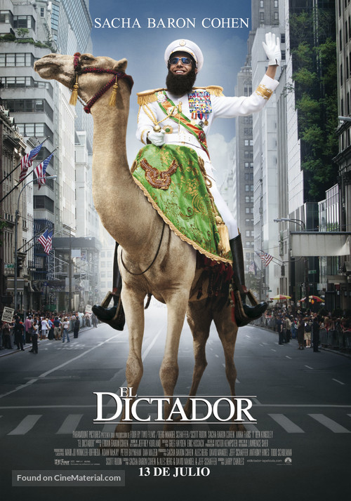 The Dictator - Spanish Movie Poster