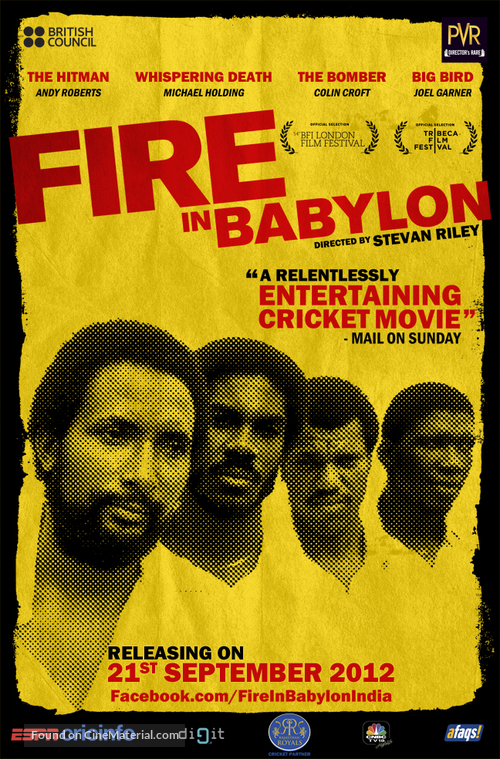 Fire in Babylon - Indian Movie Poster