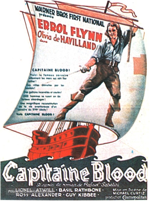 Captain Blood - French Movie Poster