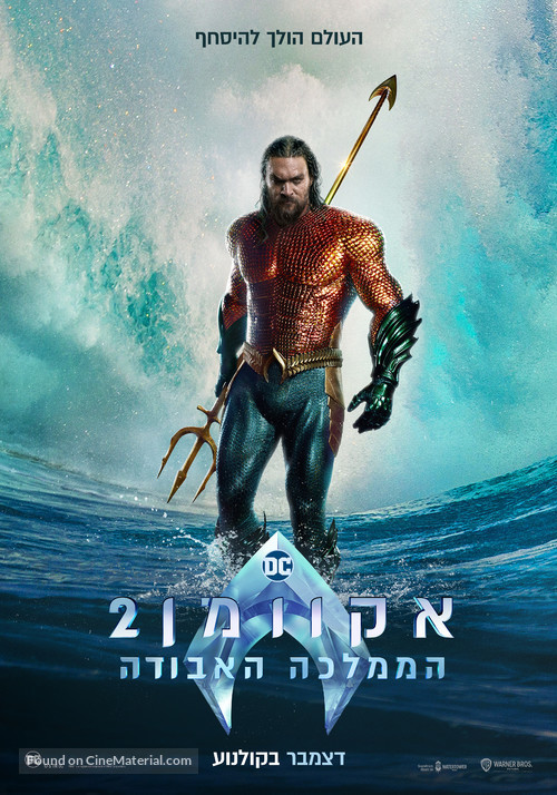 Aquaman and the Lost Kingdom - Israeli Movie Poster