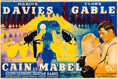 Cain and Mabel - French Movie Poster