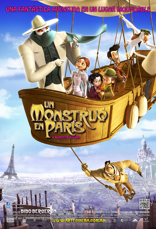 Un monstre &agrave; Paris - Mexican Movie Poster