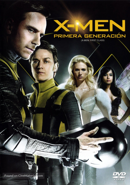 X-Men: First Class - Mexican DVD movie cover