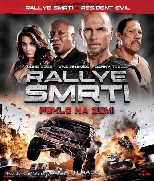 Death Race: Inferno - Czech Blu-Ray movie cover