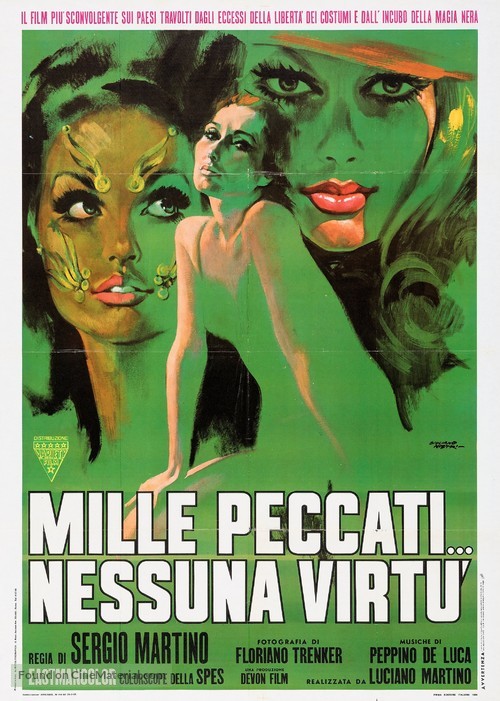 Mille peccati... nessuna virt&ugrave; - Italian Movie Poster
