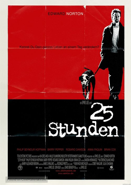 25th Hour - German Movie Poster