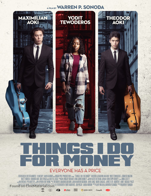 Things I Do for Money - Canadian Movie Poster