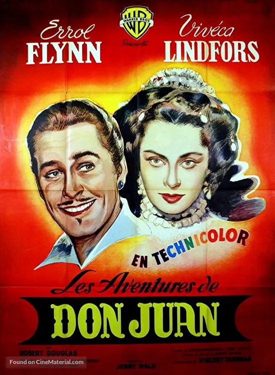 Adventures of Don Juan (1948) French movie poster