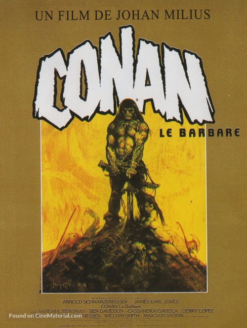 Conan The Barbarian - French Movie Poster