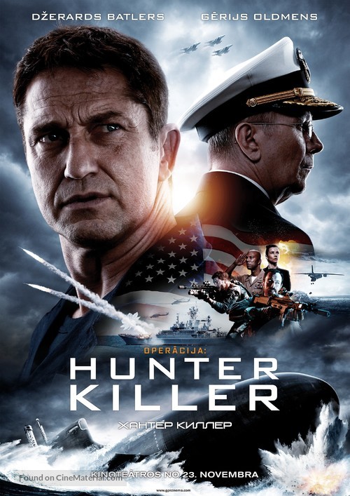 Hunter Killer - Latvian Movie Poster