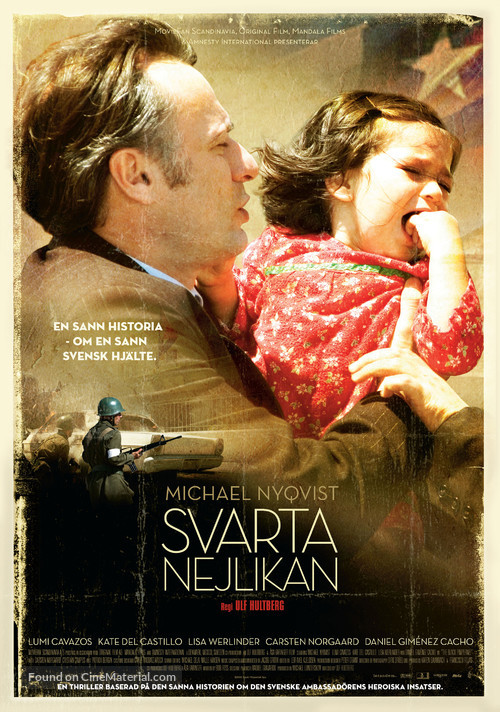 The Black Pimpernel - Swedish Movie Poster