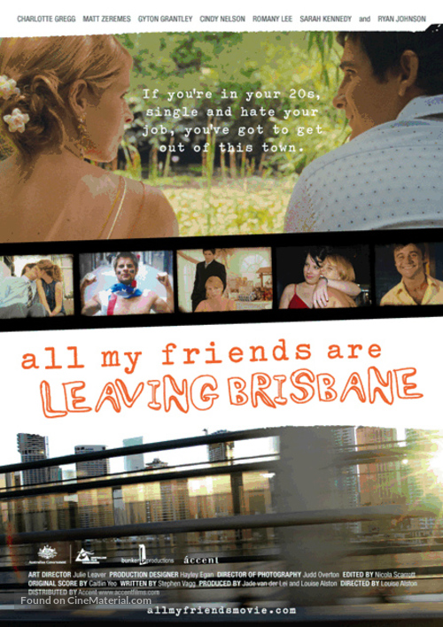 All My Friends Are Leaving Brisbane - Australian Movie Poster