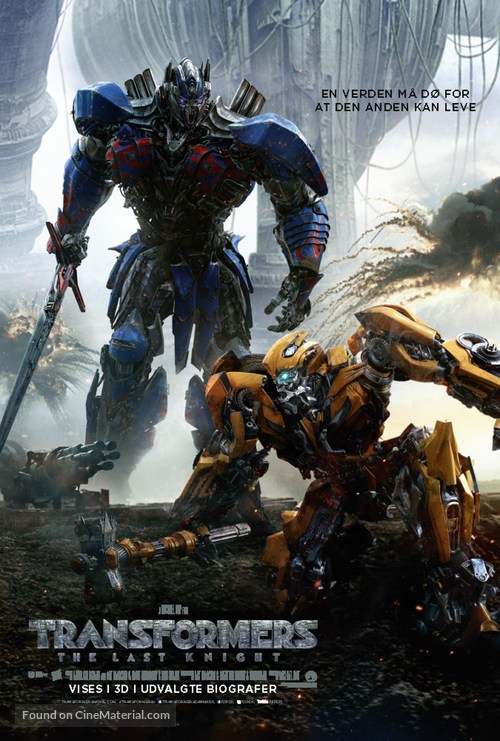 Transformers: The Last Knight - Danish Movie Poster