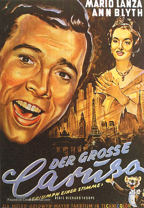 The Great Caruso - German Movie Poster