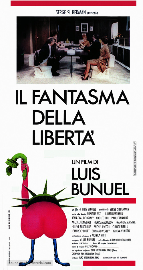 La fant&ocirc;me de la libert&eacute; - Italian Movie Poster