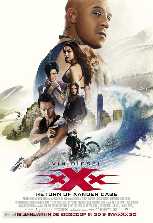xXx: Return of Xander Cage - Dutch Movie Poster