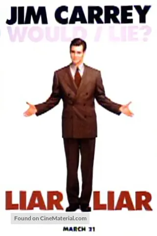 Liar Liar 1997 Movie Poster Liar Liar 1997 Movie Poster