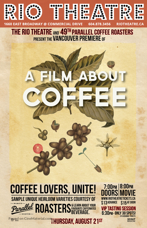 A Film About Coffee - Canadian Movie Poster