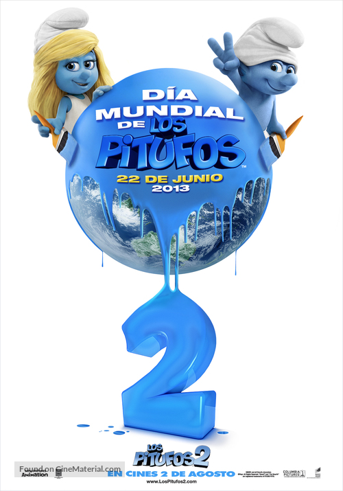 The Smurfs 2 - Spanish Movie Poster