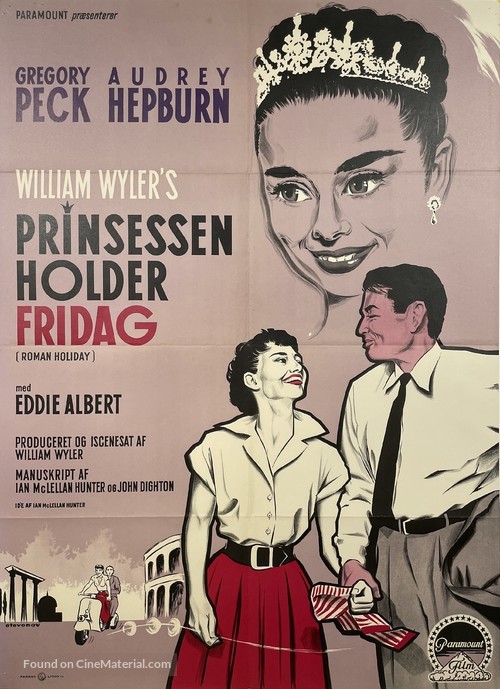 Roman Holiday - Danish Movie Poster