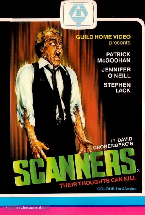 Scanners - British VHS movie cover