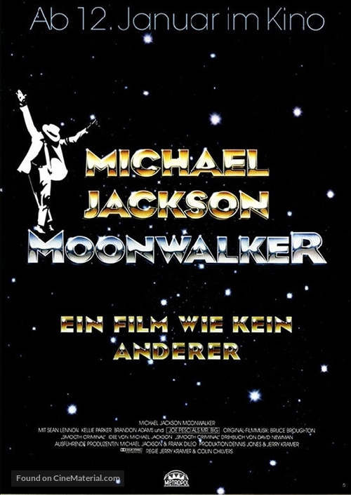 Moonwalker - German Movie Poster