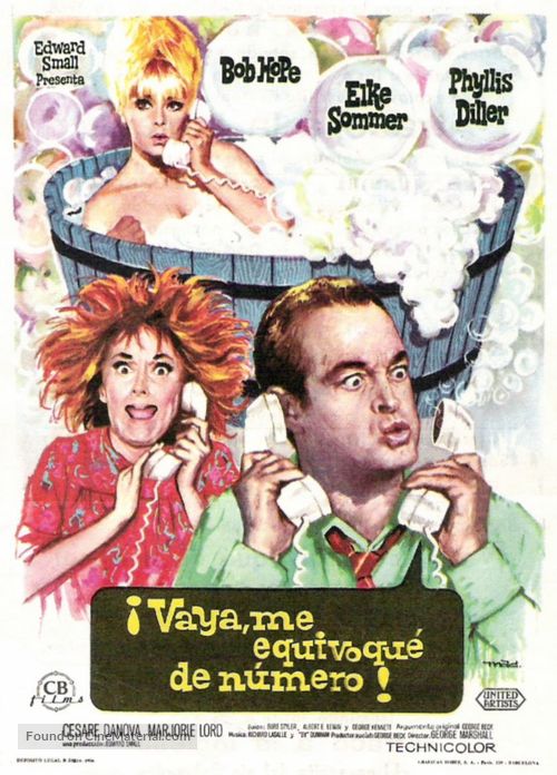 Boy, Did I Get a Wrong Number! - Spanish Movie Poster