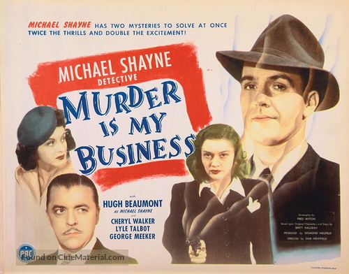 Murder Is My Business - Movie Poster
