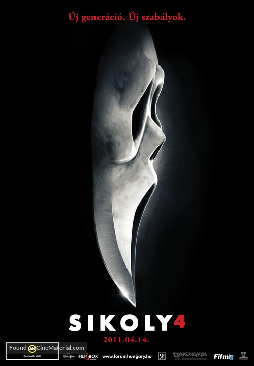 Scream 4 - Hungarian Movie Poster