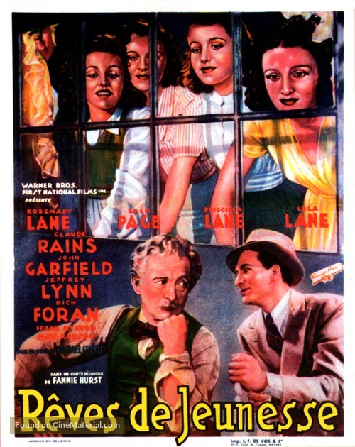 Four Daughters - Belgian Movie Poster