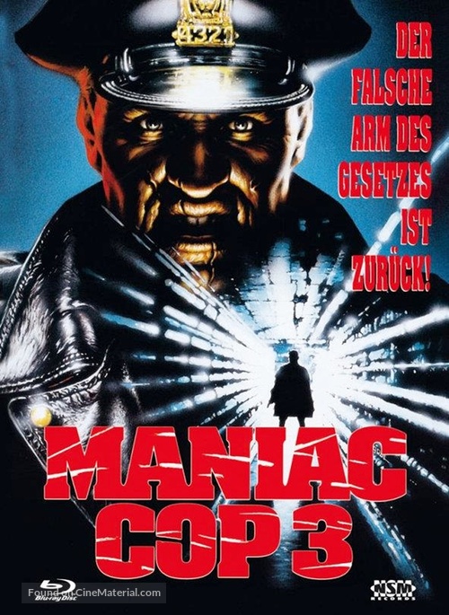 Maniac Cop 3: Badge of Silence - Austrian Blu-Ray movie cover