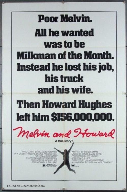 Melvin and Howard - Movie Poster