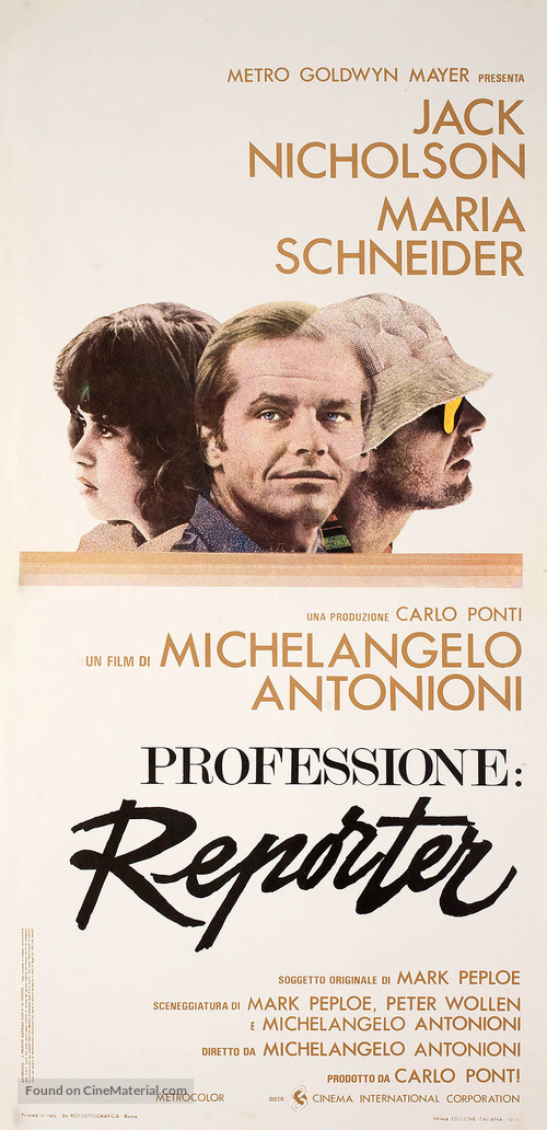 Professione: reporter - Italian Movie Poster