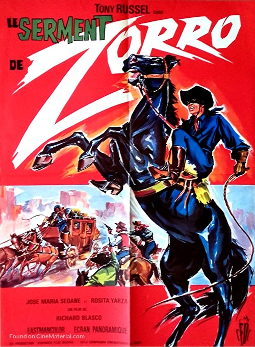 El Zorro cabalga otra vez - French Movie Poster