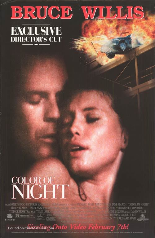 Color of Night - Video release movie poster
