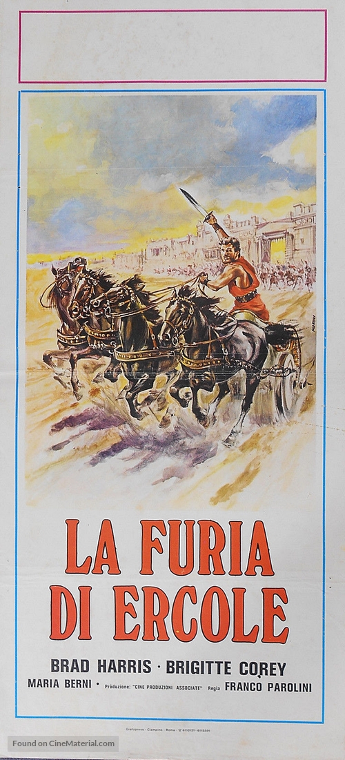 La furia di Ercole - Italian Movie Poster