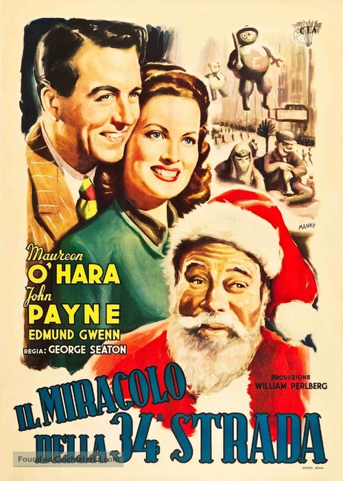 Miracle on 34th Street - Italian Movie Poster